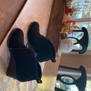 Black Suede PowerUp Booties